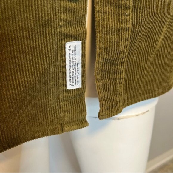 Frank And Oak Organic Cotton Corduroy Oversized Shirt in Brown Size XS - Picture 7 of 13